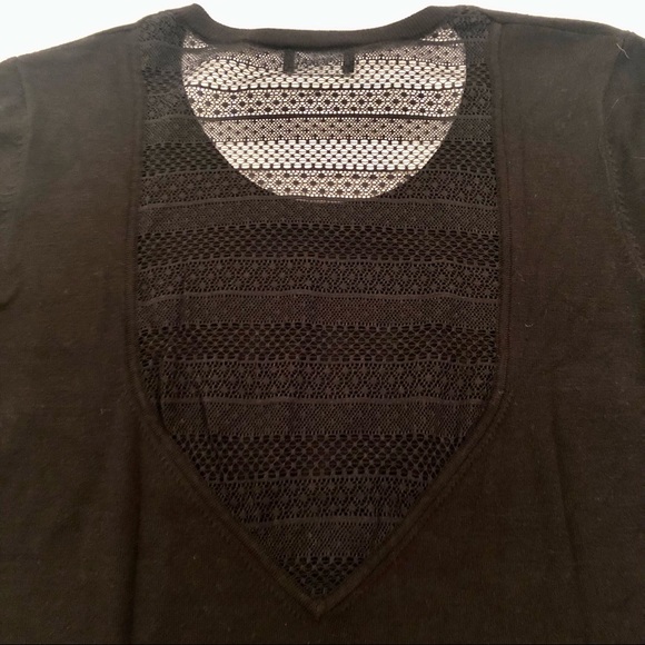 Kookai lace-back sweater, US 8-10 (European size 2), black, EUC - Picture 6 of 15